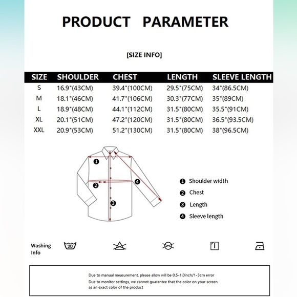 💛 ZEROYAA Men's Casual Slim Fit Long Sleeve Button Down Oxford Shirts size Small - Picture 7 of 7
